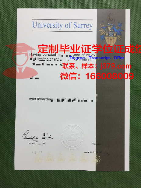 萨哈林国立大学毕业证书(萨里大学毕业证)